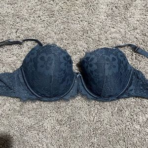 Victoria’s Secret Blue Floral Lace Bra
